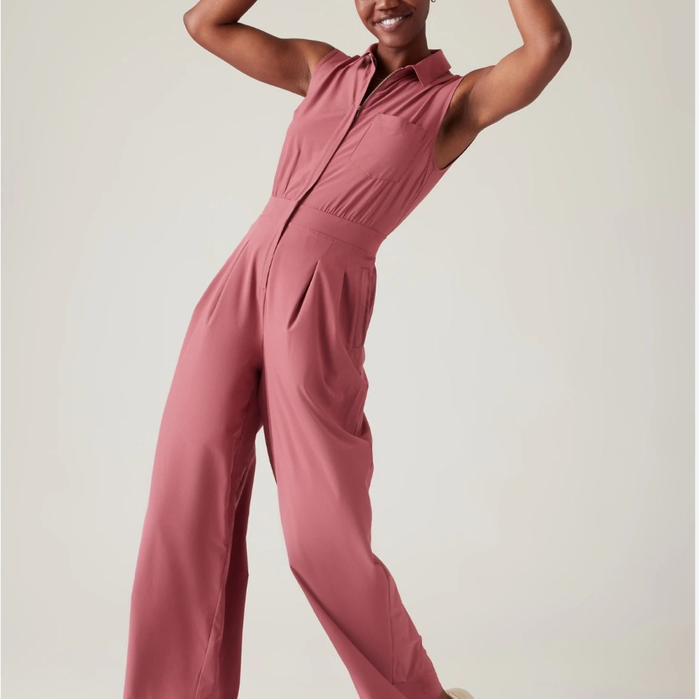 Athleta Sleeveless pink Jumpsuit